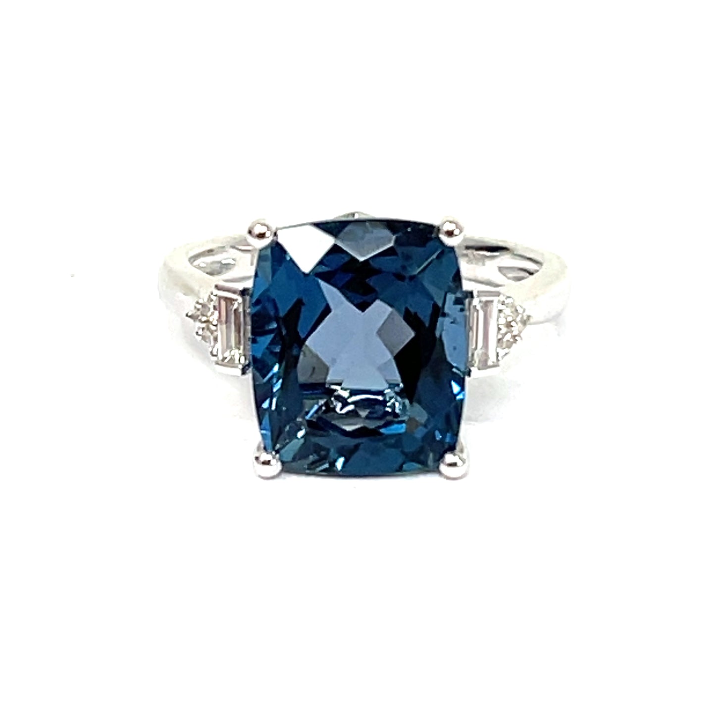 Effy 14K London Blue Topaz And Diamond Ring