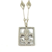 Load image into Gallery viewer, 18K Jude Frances Fleur-De-Lis Diamond Necklace