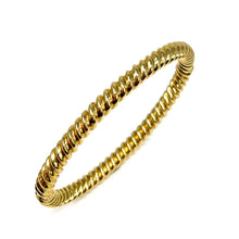 Load image into Gallery viewer, 14K Italian Cable Bangle Bracelet