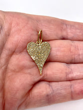 Load image into Gallery viewer, 14K Pave Diamond Heart Pendant