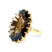 Load image into Gallery viewer, 14K Vintage Smokey Quartz Ring