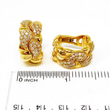 Load image into Gallery viewer, 18K Chopard Diamond Casmir Earrings MSRP $16,500