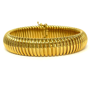 18K Italian Tubogas Bracelet