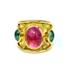 Load image into Gallery viewer, 18K Denise Roberge Cabochon Tourmaline Ring