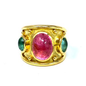 18K Denise Roberge Cabochon Tourmaline Ring