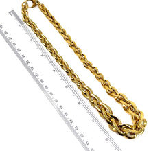 Load image into Gallery viewer, 18K Italian Graduated Link Necklace