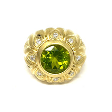 Load image into Gallery viewer, 14K Peridot And Diamond Ring