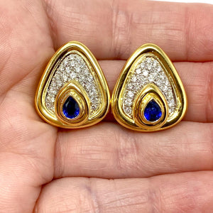 18K Chimento Sapphire And Diamond Earrings