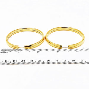 14k Gold Large Hoops