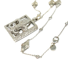 Load image into Gallery viewer, 18K Jude Frances Fleur-De-Lis Diamond Necklace