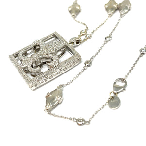 18K Jude Frances Fleur-De-Lis Diamond Necklace