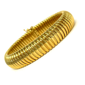 18K Italian Tubogas Bracelet