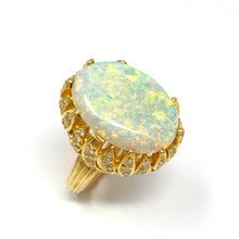 Load image into Gallery viewer, 14k Opal And Diamond Ring