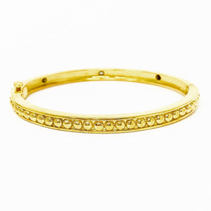 14k Diamond Beaded Bangle