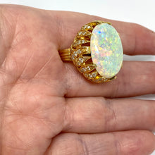 Load image into Gallery viewer, 14k Opal And Diamond Ring