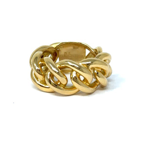 18K Italian Link Ring