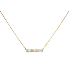 Load image into Gallery viewer, 10K Three Row Bar Necklace