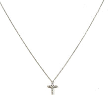 Load image into Gallery viewer, 14K White Gold Effy Diamond Cross Necklace MSRP $1449