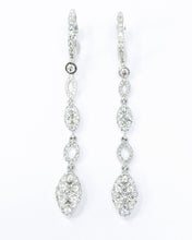 Load image into Gallery viewer, 14K Diamond Drop Earrings