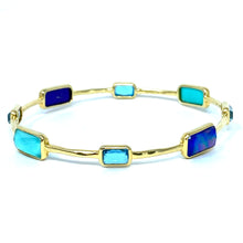 Load image into Gallery viewer, 18K Ippolita Rock Candy Gelato 8 Stone Bangle MSRP $3295