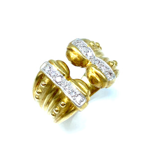 18K Etruscan Diamond Ring