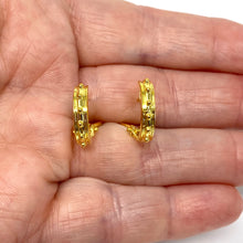 Load image into Gallery viewer, 14K Yellow Gold Beaded Earrings