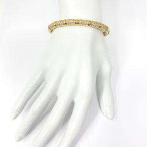 14k Diamond Flex Bangle