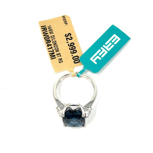 Effy 14K London Blue Topaz And Diamond Ring