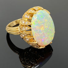 Load image into Gallery viewer, 14k Opal And Diamond Ring