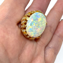 Load image into Gallery viewer, 14k Opal And Diamond Ring