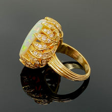 Load image into Gallery viewer, 14k Opal And Diamond Ring