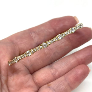 14K Diamond Bangle Bracelet