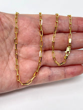 Load image into Gallery viewer, 14K Small Paper Clip Necklace