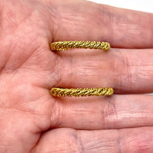 Load image into Gallery viewer, 14K Set Of Twisted Fancy Rope Stackable Bands