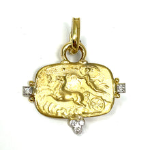 Load image into Gallery viewer, 14K Etruscan Nike Diamond Enhancer Pendant