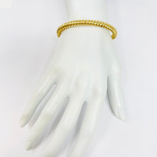 Load image into Gallery viewer, 14K Italian Cable Bangle Bracelet