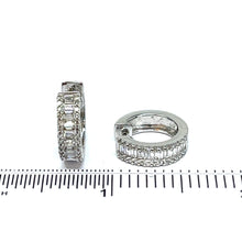 Load image into Gallery viewer, 14K Effy Diamond Huggie Hoop Earrings