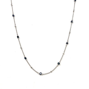 14K Effy Sapphire And Diamond Necklace